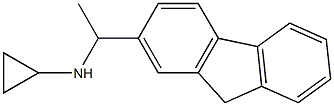 N-[1-(9H-fluoren-2-yl)ethyl]cyclopropanamine 구조식 이미지