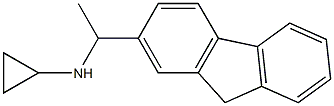 N-[1-(9H-fluoren-2-yl)ethyl]cyclopropanamine Structure