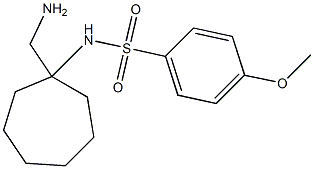 N-[1-(aminomethyl)cycloheptyl]-4-methoxybenzene-1-sulfonamide 구조식 이미지