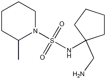 N-[1-(aminomethyl)cyclopentyl]-2-methylpiperidine-1-sulfonamide 구조식 이미지