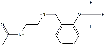 N-[2-({[2-(trifluoromethoxy)phenyl]methyl}amino)ethyl]acetamide 구조식 이미지