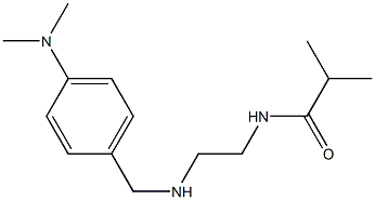 N-[2-({[4-(dimethylamino)phenyl]methyl}amino)ethyl]-2-methylpropanamide 구조식 이미지