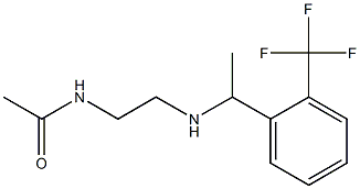 N-[2-({1-[2-(trifluoromethyl)phenyl]ethyl}amino)ethyl]acetamide 구조식 이미지