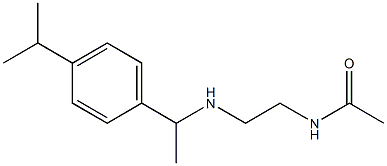 N-[2-({1-[4-(propan-2-yl)phenyl]ethyl}amino)ethyl]acetamide Structure