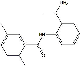 N-[2-(1-aminoethyl)phenyl]-2,5-dimethylbenzamide 구조식 이미지