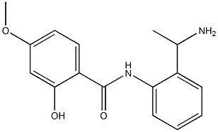 N-[2-(1-aminoethyl)phenyl]-2-hydroxy-4-methoxybenzamide 구조식 이미지