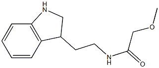 N-[2-(2,3-dihydro-1H-indol-3-yl)ethyl]-2-methoxyacetamide 구조식 이미지