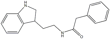 N-[2-(2,3-dihydro-1H-indol-3-yl)ethyl]-2-phenylacetamide 구조식 이미지