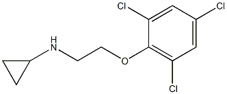 N-[2-(2,4,6-trichlorophenoxy)ethyl]cyclopropanamine 구조식 이미지