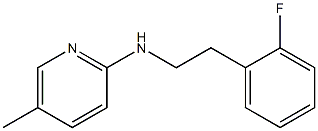 N-[2-(2-fluorophenyl)ethyl]-5-methylpyridin-2-amine Structure