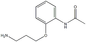 N-[2-(3-aminopropoxy)phenyl]acetamide 구조식 이미지