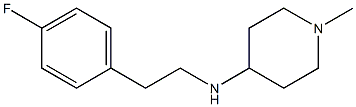N-[2-(4-fluorophenyl)ethyl]-1-methylpiperidin-4-amine 구조식 이미지