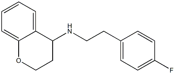 N-[2-(4-fluorophenyl)ethyl]-3,4-dihydro-2H-1-benzopyran-4-amine 구조식 이미지