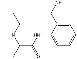 N-[2-(aminomethyl)phenyl]-2-[isopropyl(methyl)amino]propanamide Structure