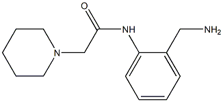 N-[2-(aminomethyl)phenyl]-2-piperidin-1-ylacetamide 구조식 이미지