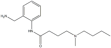 N-[2-(aminomethyl)phenyl]-4-[butyl(methyl)amino]butanamide 구조식 이미지