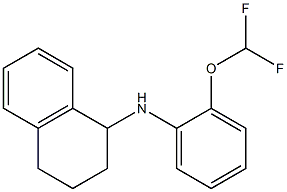 N-[2-(difluoromethoxy)phenyl]-1,2,3,4-tetrahydronaphthalen-1-amine Structure