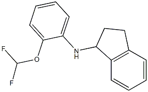 N-[2-(difluoromethoxy)phenyl]-2,3-dihydro-1H-inden-1-amine Structure