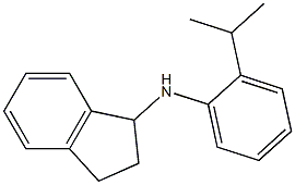 N-[2-(propan-2-yl)phenyl]-2,3-dihydro-1H-inden-1-amine 구조식 이미지