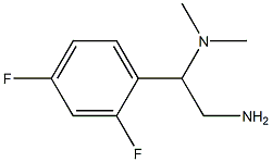 N-[2-amino-1-(2,4-difluorophenyl)ethyl]-N,N-dimethylamine Structure