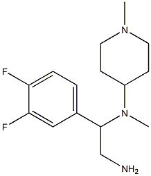 N-[2-amino-1-(3,4-difluorophenyl)ethyl]-N-methyl-N-(1-methylpiperidin-4-yl)amine Structure