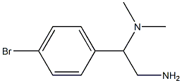 N-[2-amino-1-(4-bromophenyl)ethyl]-N,N-dimethylamine 구조식 이미지