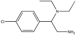 N-[2-amino-1-(4-chlorophenyl)ethyl]-N,N-diethylamine Structure