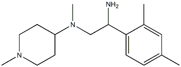 N-[2-amino-2-(2,4-dimethylphenyl)ethyl]-N-methyl-N-(1-methylpiperidin-4-yl)amine 구조식 이미지