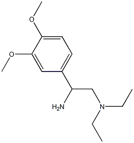 N-[2-amino-2-(3,4-dimethoxyphenyl)ethyl]-N,N-diethylamine 구조식 이미지