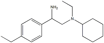 N-[2-amino-2-(4-ethylphenyl)ethyl]-N-ethylcyclohexanamine 구조식 이미지