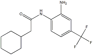 N-[2-amino-4-(trifluoromethyl)phenyl]-2-cyclohexylacetamide 구조식 이미지