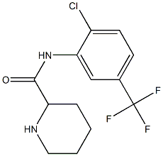 N-[2-chloro-5-(trifluoromethyl)phenyl]piperidine-2-carboxamide 구조식 이미지