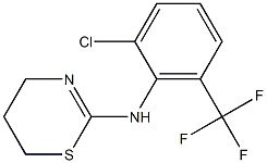 N-[2-chloro-6-(trifluoromethyl)phenyl]-5,6-dihydro-4H-1,3-thiazin-2-amine Structure