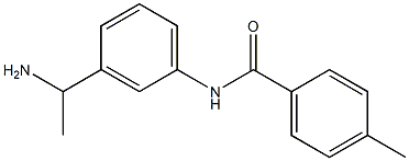 N-[3-(1-aminoethyl)phenyl]-4-methylbenzamide 구조식 이미지