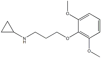 N-[3-(2,6-dimethoxyphenoxy)propyl]cyclopropanamine Structure