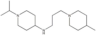 N-[3-(4-methylpiperidin-1-yl)propyl]-1-(propan-2-yl)piperidin-4-amine Structure