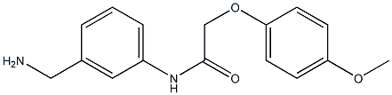 N-[3-(aminomethyl)phenyl]-2-(4-methoxyphenoxy)acetamide 구조식 이미지