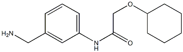 N-[3-(aminomethyl)phenyl]-2-(cyclohexyloxy)acetamide 구조식 이미지