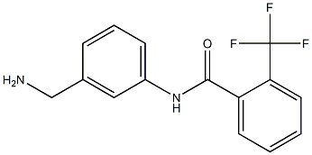 N-[3-(aminomethyl)phenyl]-2-(trifluoromethyl)benzamide 구조식 이미지