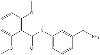 N-[3-(aminomethyl)phenyl]-2,6-dimethoxybenzamide 구조식 이미지