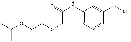 N-[3-(aminomethyl)phenyl]-2-[2-(propan-2-yloxy)ethoxy]acetamide 구조식 이미지