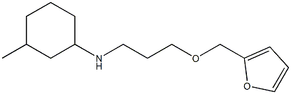 N-[3-(furan-2-ylmethoxy)propyl]-3-methylcyclohexan-1-amine 구조식 이미지