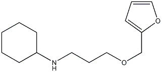 N-[3-(furan-2-ylmethoxy)propyl]cyclohexanamine 구조식 이미지