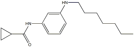 N-[3-(heptylamino)phenyl]cyclopropanecarboxamide Structure