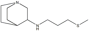 N-[3-(methylsulfanyl)propyl]-1-azabicyclo[2.2.2]octan-3-amine 구조식 이미지