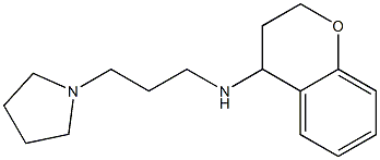 N-[3-(pyrrolidin-1-yl)propyl]-3,4-dihydro-2H-1-benzopyran-4-amine 구조식 이미지