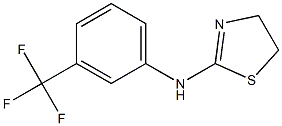 N-[3-(trifluoromethyl)phenyl]-4,5-dihydro-1,3-thiazol-2-amine 구조식 이미지