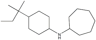 N-[4-(2-methylbutan-2-yl)cyclohexyl]cycloheptanamine 구조식 이미지