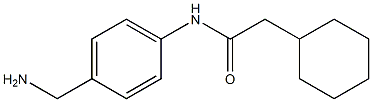 N-[4-(aminomethyl)phenyl]-2-cyclohexylacetamide 구조식 이미지