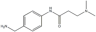 N-[4-(aminomethyl)phenyl]-3-(dimethylamino)propanamide 구조식 이미지